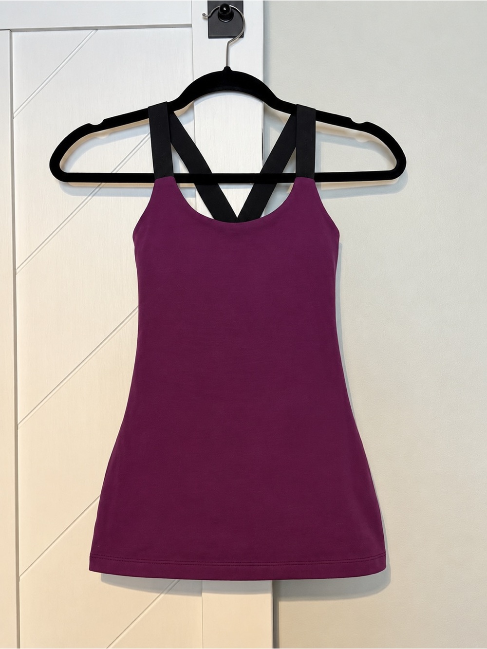 Beyond Yoga Purple Plum Crossback Athletic Tank Top Size S